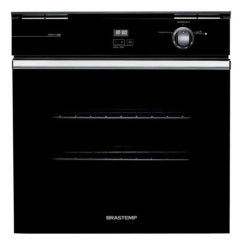 Forno de Embutir a Gás Brastemp 78L Preto Grill - BOA84AE