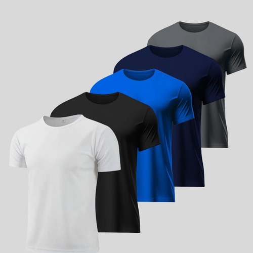 Kit 5 Camisetas Dry-fit
