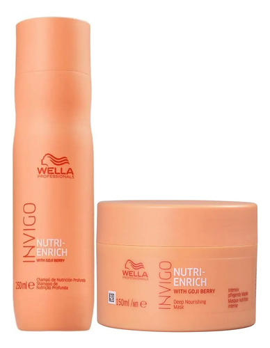 Kit Wella Invigo Nutri Enrich Shampoo 250ml + Máscara 150ml