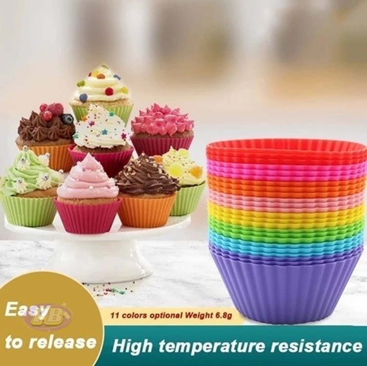 Kit Forminhas de Silicone para Cupcake e Empadinha