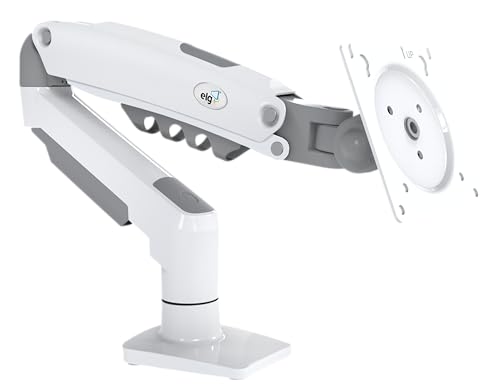 Suporte Articulado de Mesa com Pistão a Gás para Monitores 17" a 35" Branco - F80W Elg