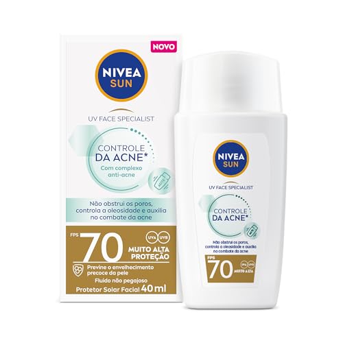 Nivea Sun Protetor Solar Facial Controle de Acne FPS70 40ml