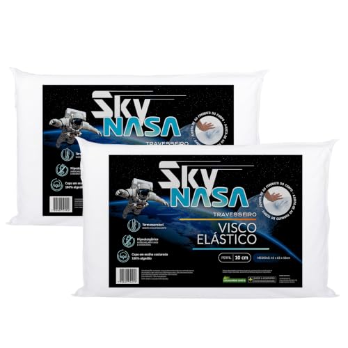Kit 2 Travesseiros Nasa Sky 50x70cm