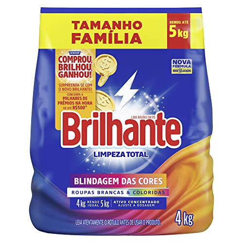 Sabão em pó Brilhante Limpeza Total 4Kg