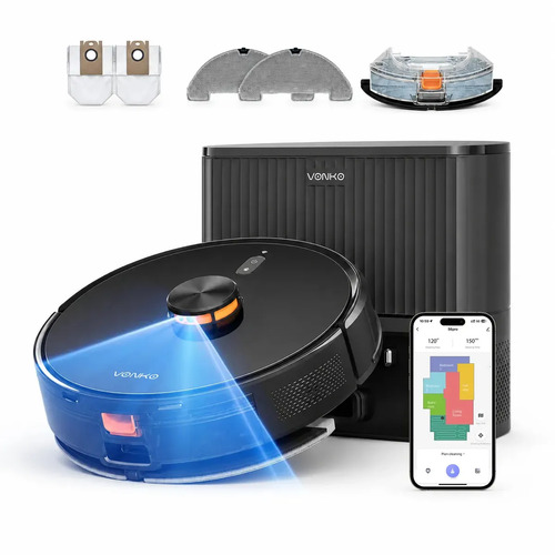 Robô Aspirador VONKO S6 Pro 8000Pa com LiDAR 2.0