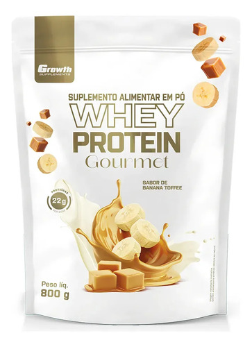 Whey Protein Gourmet 800g Growth Supplements