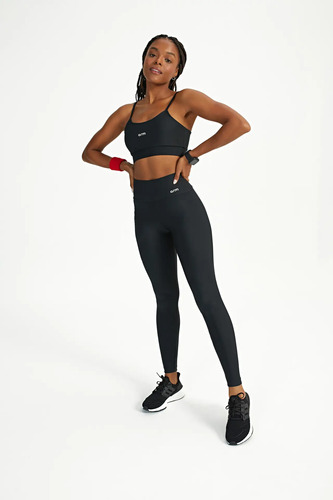 Conjunto Feminino Fitness Top e Legging Bolso Lateral