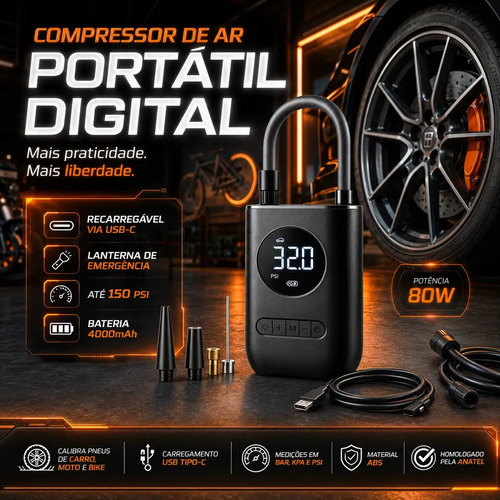 B&G Mini Compressor Portátil