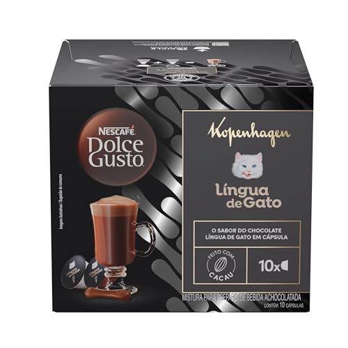 Cápsula Dolce Gusto Achocolatado Kopenhagen Língua de Gato - 10 unidades