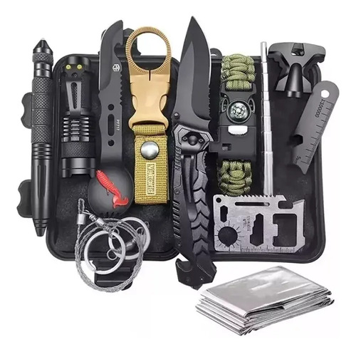 Kit de Sobrevivência de Emergência de Acampamento Aventura