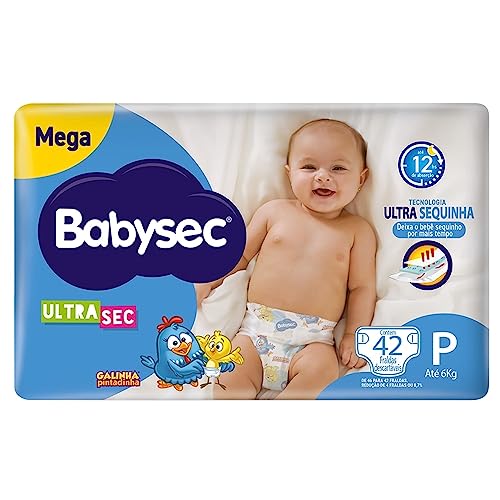 Fraldas Babysec Ultrasec Galinha Pintadinha P 42 unidades