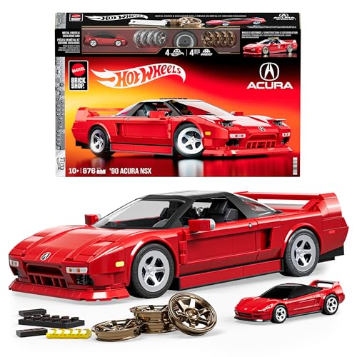 Mattel Brick Shop Hot Wheels Jogo de Construção Elite '90 Acura NSX