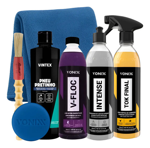 Kit Vonixx Lavagem Automotiva Completa V-floc Intense