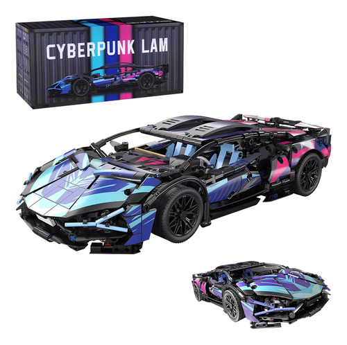 Brinquedo Blocos De Montar Carro Esportivo 800 Peças 1:14