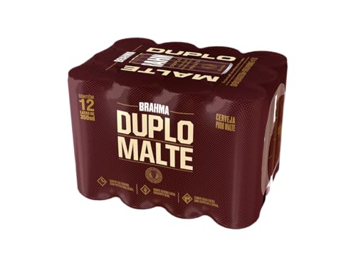 Pack Cerveja Brahma Duplo Malte Lata Sleek 12 Unidades 350ml