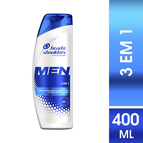 Head & Shoulders Shampoo Anticaspa Men 3 em 1, 400 ml
