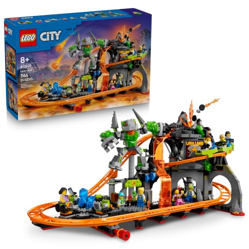 LEGO City Montanha-Russa Lava Land do Parque de Diversões 60501