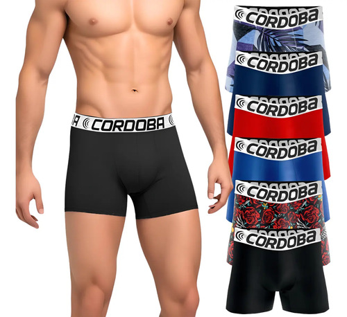 Kit 6 Cuecas Masculinas Boxer Variadas