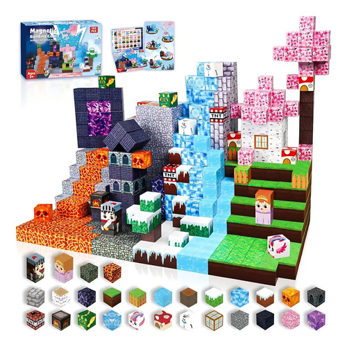 Kit Blocos Magnéticos De Construção Brinquedo