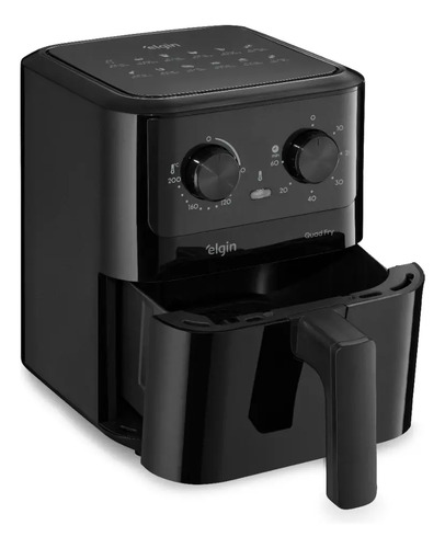 Fritadeira Elétrica Air Fryer Quad Fry 4,2 L 1400W Preto Elgin