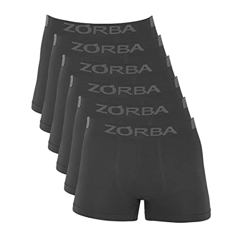 Kit 6 Cuecas Zorba Boxer Extreme Sport sem Costura Microfibra 836 Chumbo – GG