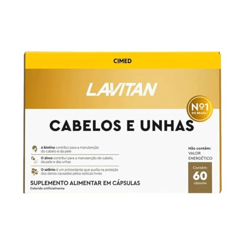 Multivitamínico Lavitan Cabelos e Unhas 60 Cápsulas