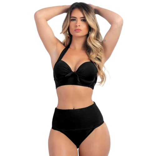 Biquíni Meia Taça com Bojo e Calcinha Hot Pant