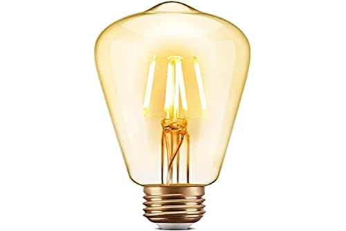Lâmpada de Filamento LED ST64 Elgin 4W Âmbar 2.200K Bivolt