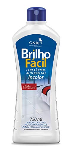 Casa Km Cera Líquida Para Pisos Brilho Fácil Incolor 750Ml