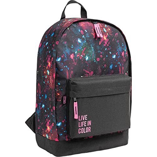 Mochila de Costas Académie Splashes Preta Tilibra