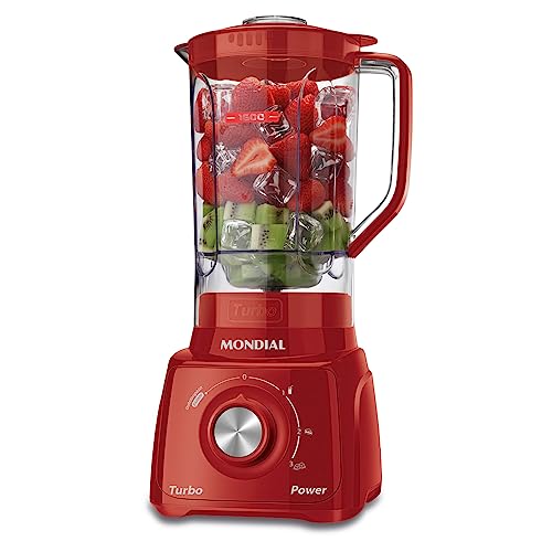 Mondial Liquidificador Turbo Power 550W 110V Vermelho 1,6L L-99 FR