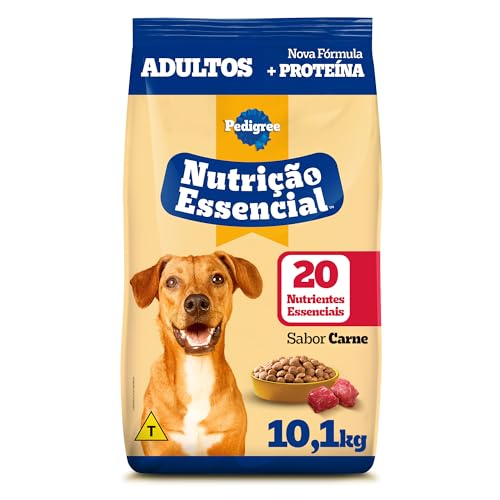 Ração Pedigree Nutrição Essencial Carne para Cães Adultos 10,1kg