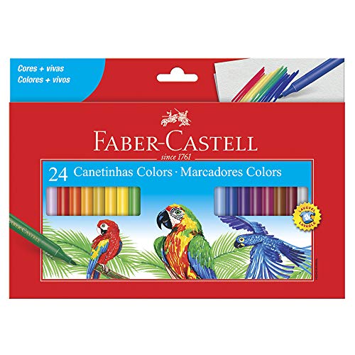 Estojo Hidrográfica 24 Cores Faber-Castell 15.0124CZF