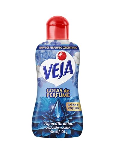 Gotas de Perfume Água Marinha Algodão Limpador Perfumado Concentrado 100 ml