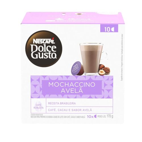 Café em Cápsula Nescafé Dolce Gusto Mochaccino Avelã 10 Cápsulas