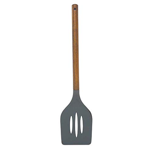 Espátula Multiuso de Silicone Linha Madeira Acácia 34cm