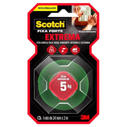 Fita Dupla Face 3M Scotch Fixação Extrema 5kg