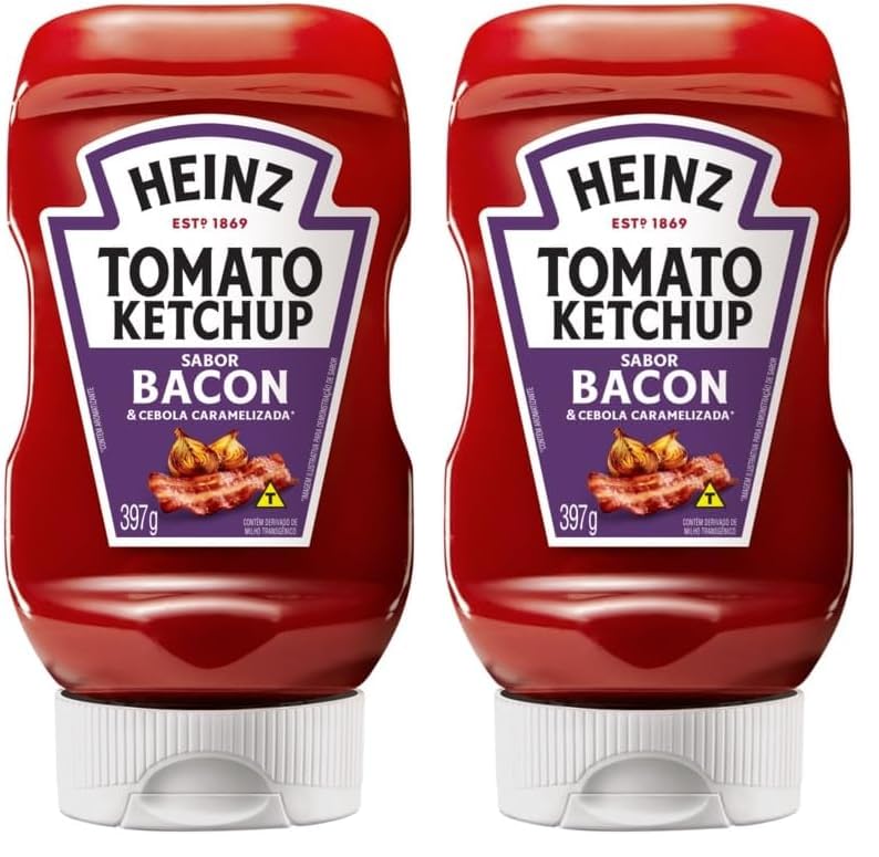 Heinz Ketchup Bacon & Cebola Caramelizada 397g (Embalagem com 2)