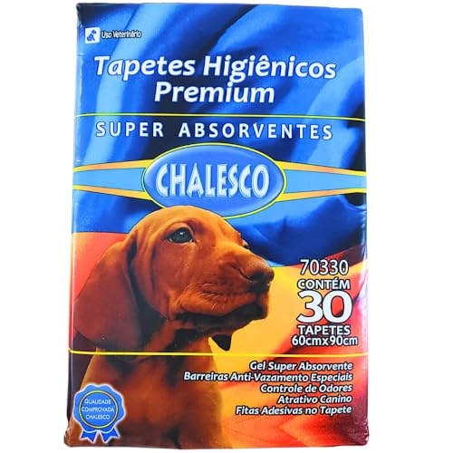 Tapete Higiênico Chalesco 90x60cm com Controle de Odores - 30 unidades