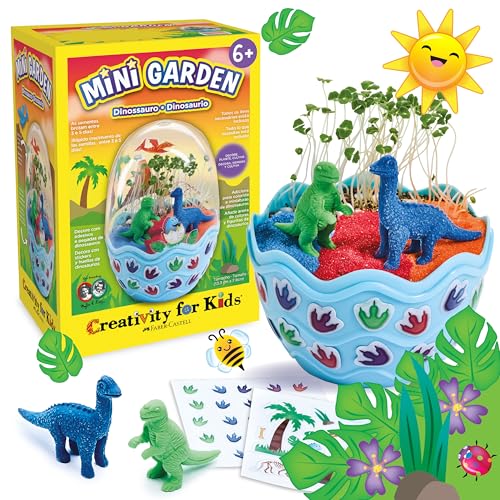 Brinquedo Mini Jardim Selvagem de Dinossauro Faber-Castell Creativity For Kids