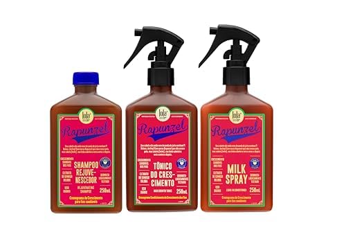 Kit Lola Rapunzel Shampoo + Tônico + Milk Spray Leave In 250ml