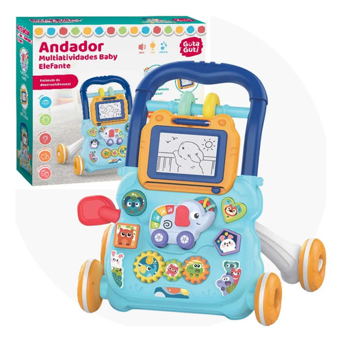 Andador Empurrador Didático Infantil Musical
