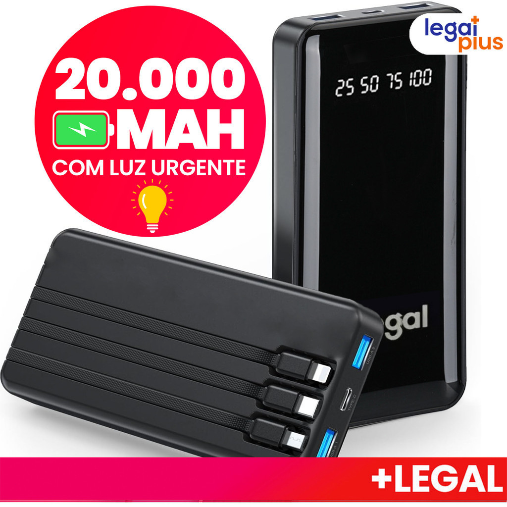Carregador Portátil 20000mAh