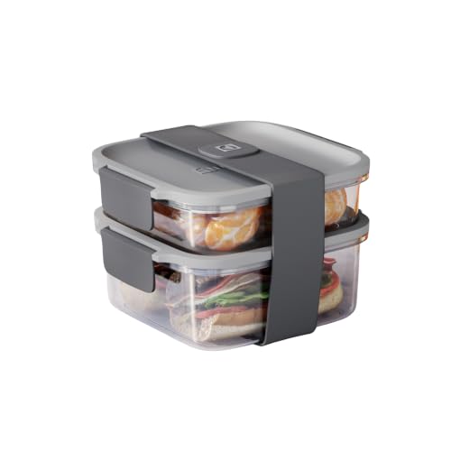Electrolux Kit Potes Marmita Plástico Cinza 1,55L 2 Potes