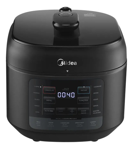 Panela de Pressão Elétrica 5L Nutripro Preta Midea