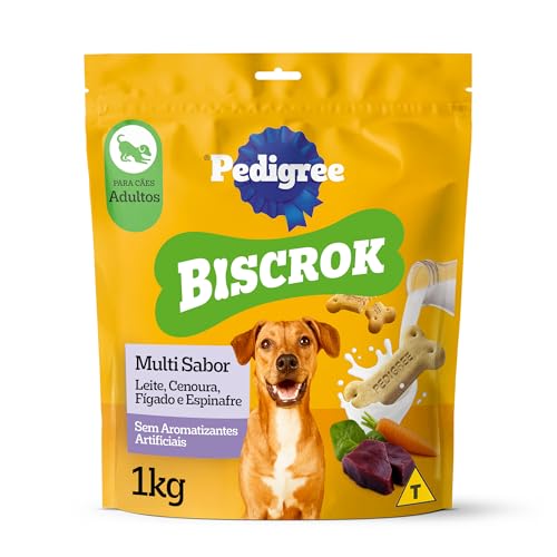 Biscoito Pedigree Biscrok Para Cães Adultos Multi, 1 kg