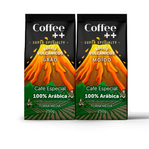 Kit 2 Pacotes Café Especial em Grãos Coffee Mais Solos Vulcânicos 100% Arábica 2x250g