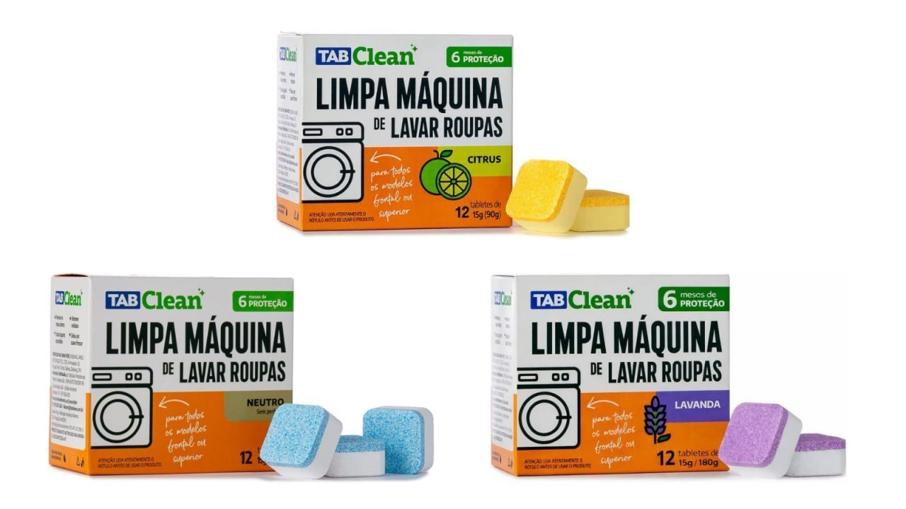 Tab Clean Limpa Máquina de Lavar Roupas 12 un.