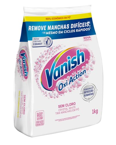 Tira Manchas em Pó Vanish Oxi Action Crystal White Refil 1kg