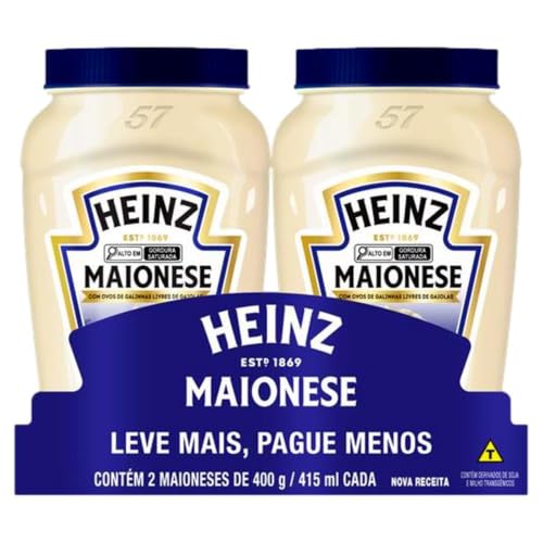 Heinz Maionese Tradicional 400g — Pack 2 unidades